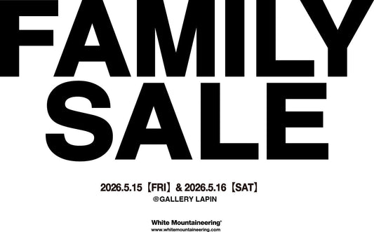 ホワイトマウンテニアリングのファミリーセールに、Commune Hの有料会員さま限定でご招待。