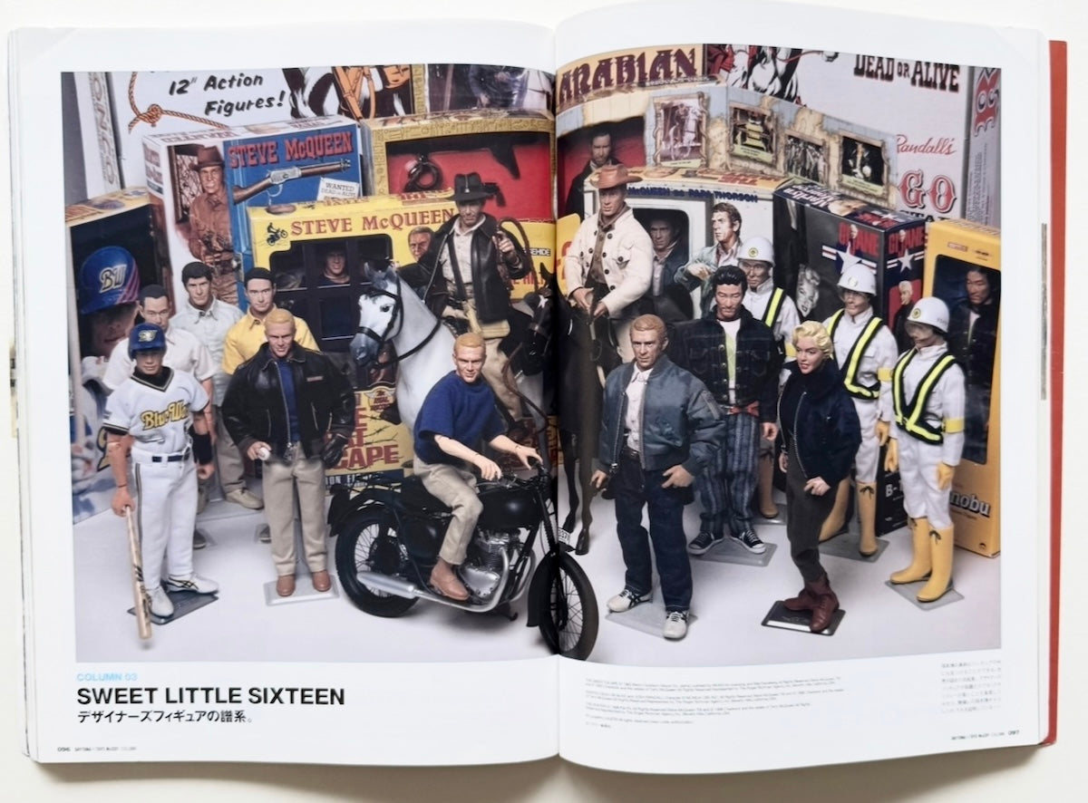 As the company and brand name suggest, toys are an important element for Okamoto. He has worked on a variety of figures, from Steve McQueen and Ichiro to Tadanobu Asano.