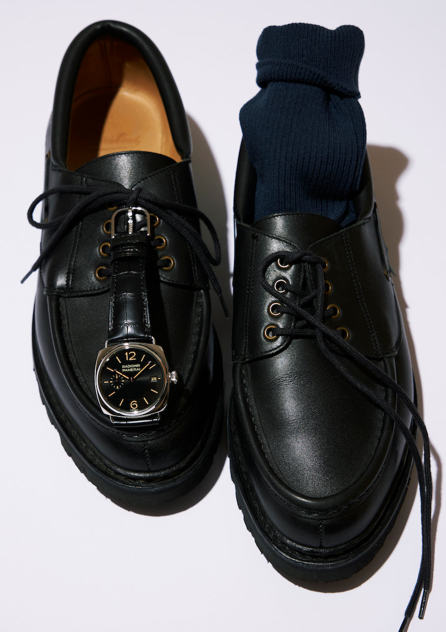 〈パラブーツ〉靴「CHIMEY」 ¥96,800（パラブーツ青山店）