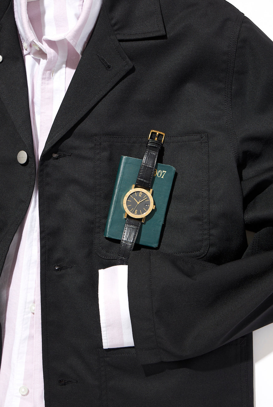 Carhartt WIP Blazer ¥59,400, Shirt ¥17,600 (Carhartt WIP Store Harajuku)