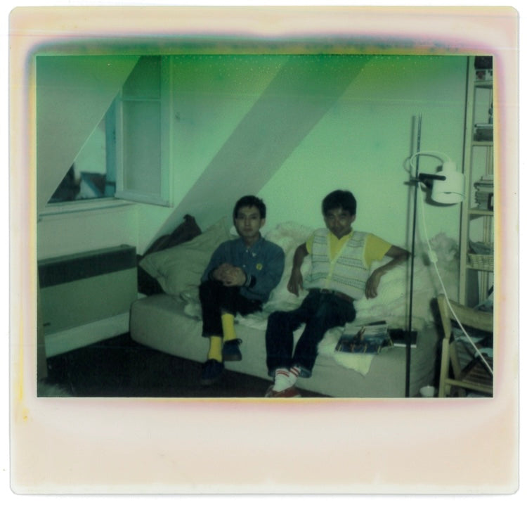 This photo was taken in 1981 with Takeshi Yajima (right), who was formerly with VAN and later became a designer for apres seize.