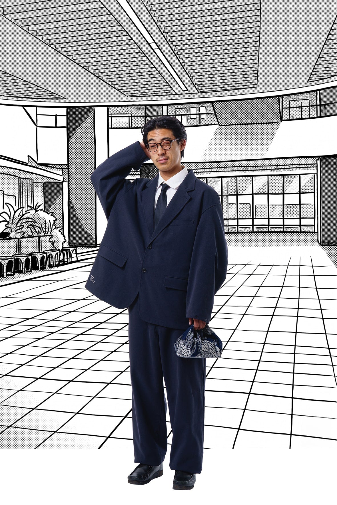 HOUYHNHNM×rajabrooke 超撥水風呂敷 新品 rajabrooke × HOUYHNHNM 編集者の風呂敷 – Commune H（コミューン H）