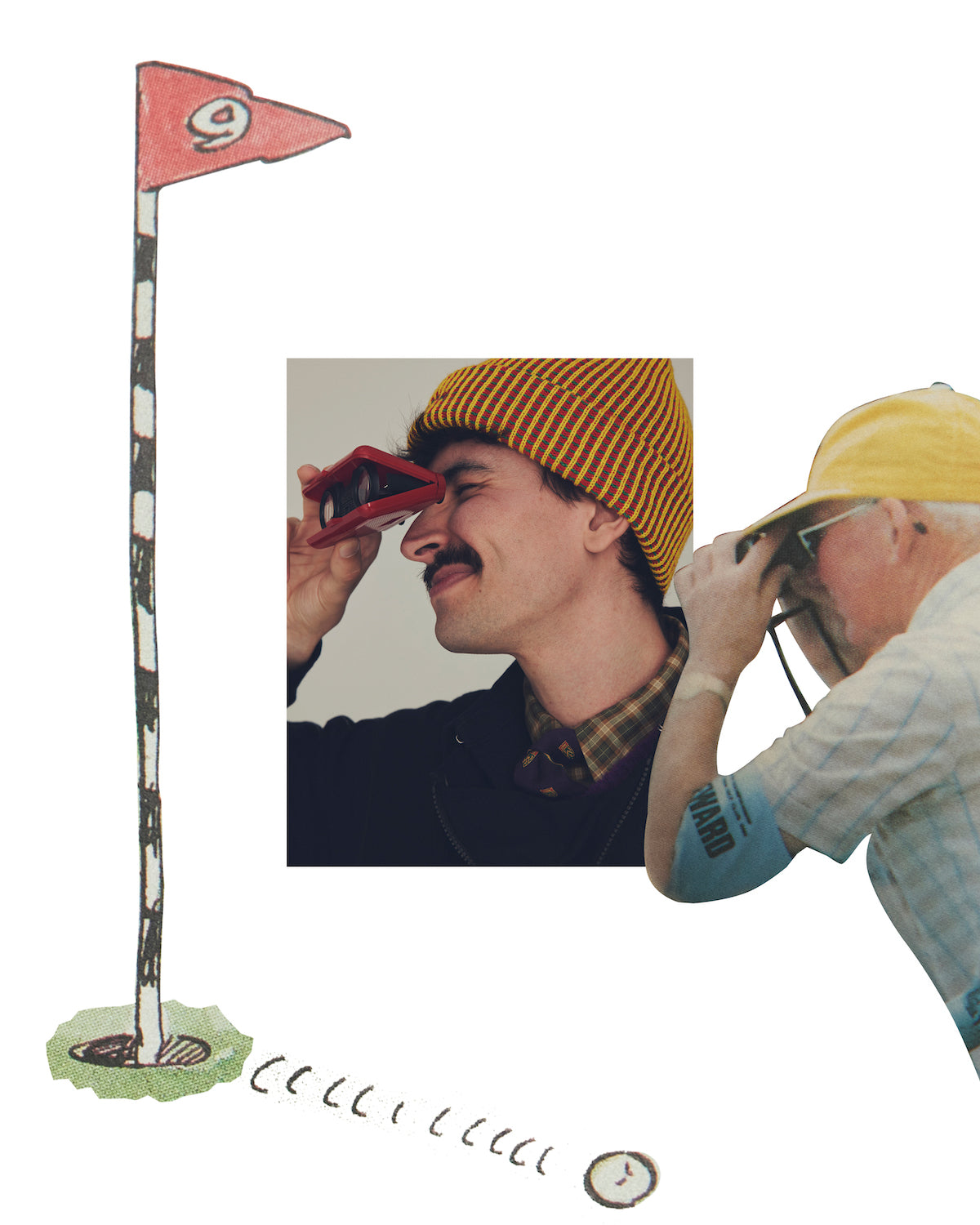 〈アンドワンダー〉ジャケット ¥57,200（アンドワンダー Tel. 03-5787-3460）、〈ノア〉ベスト ¥33,000、ビーニー ¥8,250（ともにノア クラブハウス Tel. 03-5413-5030）、〈ポロ ラルフ ローレン〉シャツ ¥22,000、タイ ¥22,000（ともにラルフ ローレン Tel. 0120-3274-20）