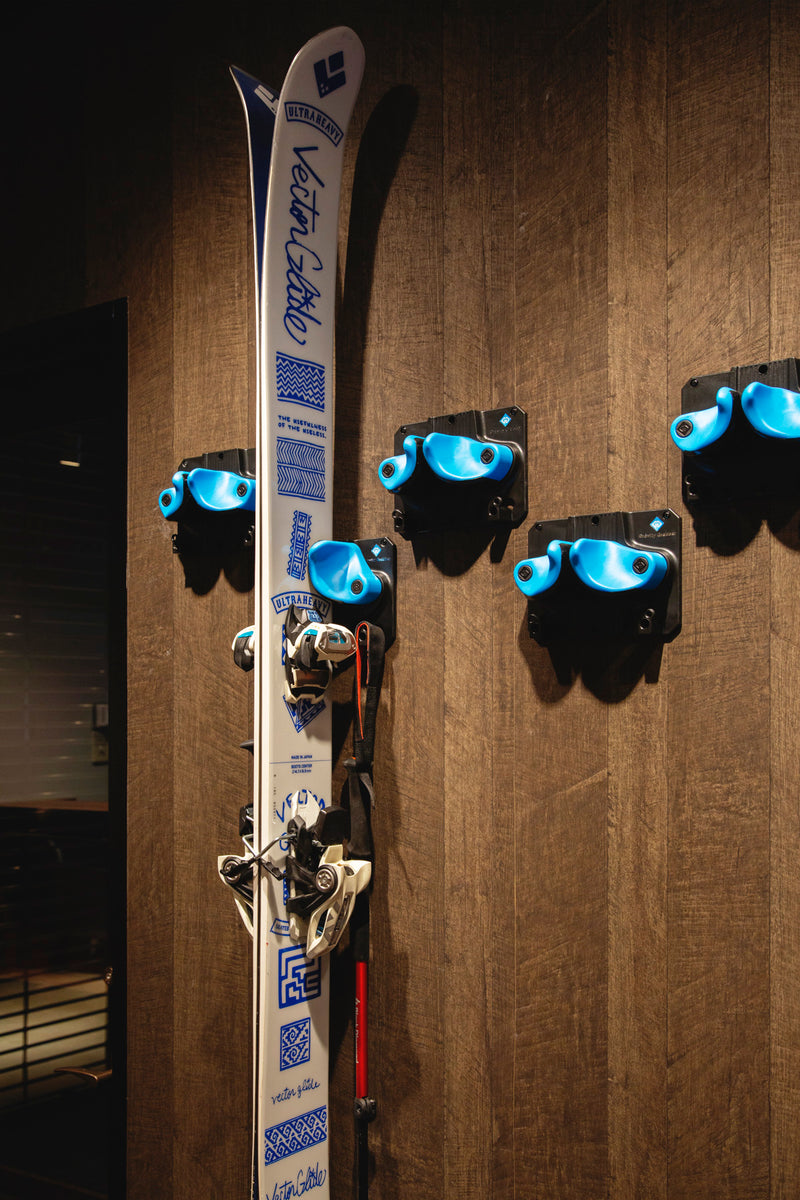 The ski drying room, which has been expanded to about 2.5 times its size since last year, is located on the immediate right hand side of the hotel's main entrance, so you can put your wet gear away right away. Security is also assured as a card key is required to enter the room.