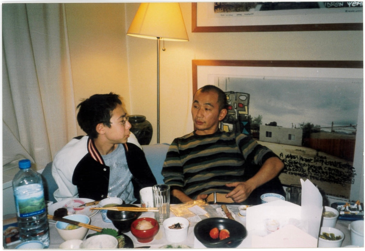 This is a photo of Taro Ray from AFFIX, probably when he was still in junior high school, at his home at the time.