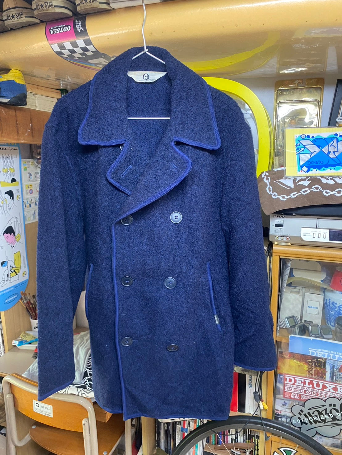 〈グッドイナフ〉のフライトJKTをスエットでシリーズでメイクしたシリーズ。加藤さんは本当はMA-1がめちゃくちゃ欲しかった。当時、スエットシリーズ以外のアウターも購入もしていた。