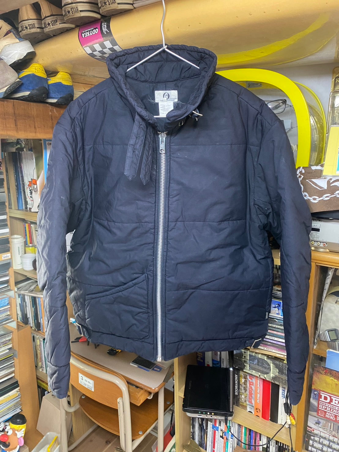 〈グッドイナフ〉のフライトJKTをスエットでシリーズでメイクしたシリーズ。加藤さんは本当はMA-1がめちゃくちゃ欲しかった。当時、スエットシリーズ以外のアウターも購入もしていた。