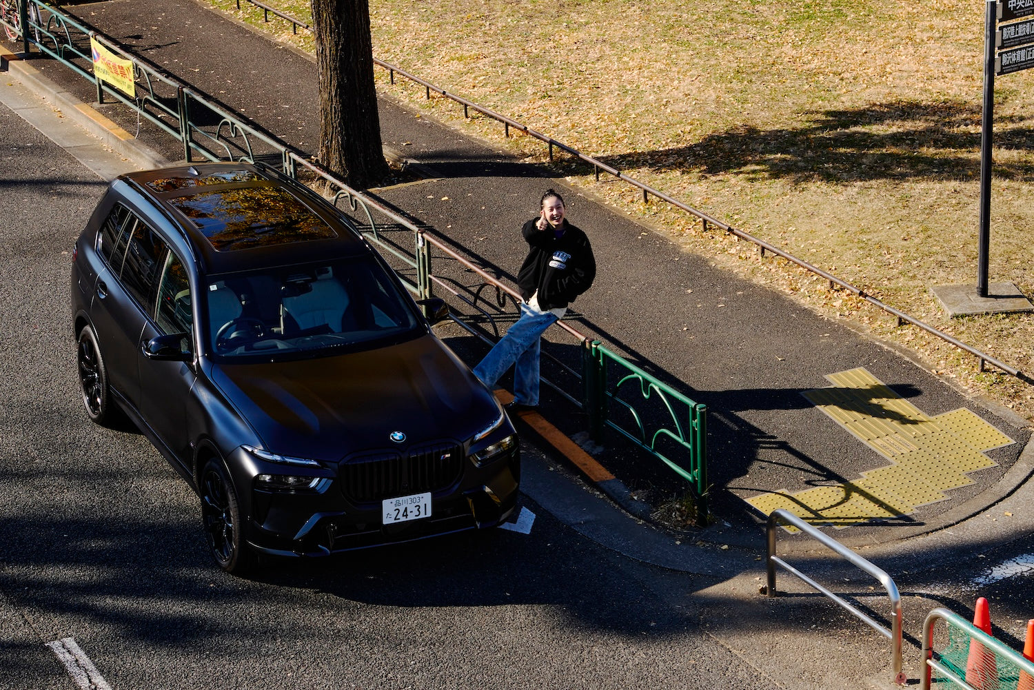Taking a short break along Komazawa Park. Looking at it like this, I was once again amazed at its size.