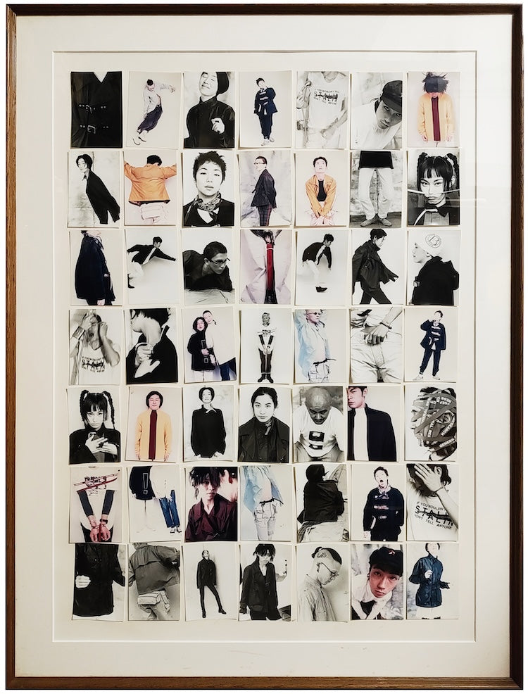 〈GENERAL RESEARCH〉の最初期のポスターになる前に、数々の写真をコラージュした原案。