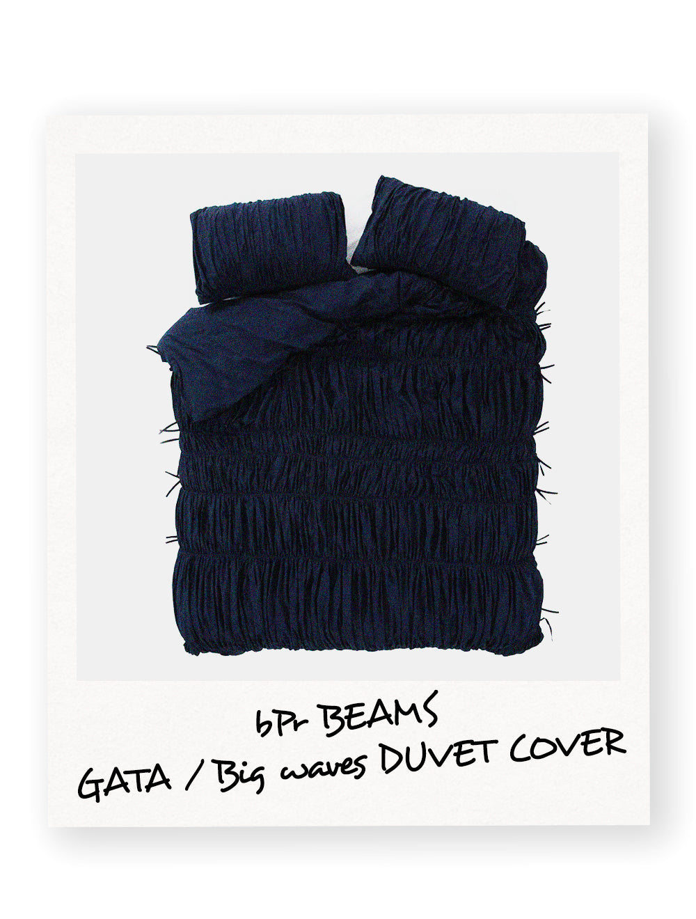 bPr BEAMS<br> GATA / Big waves DUVET COVER