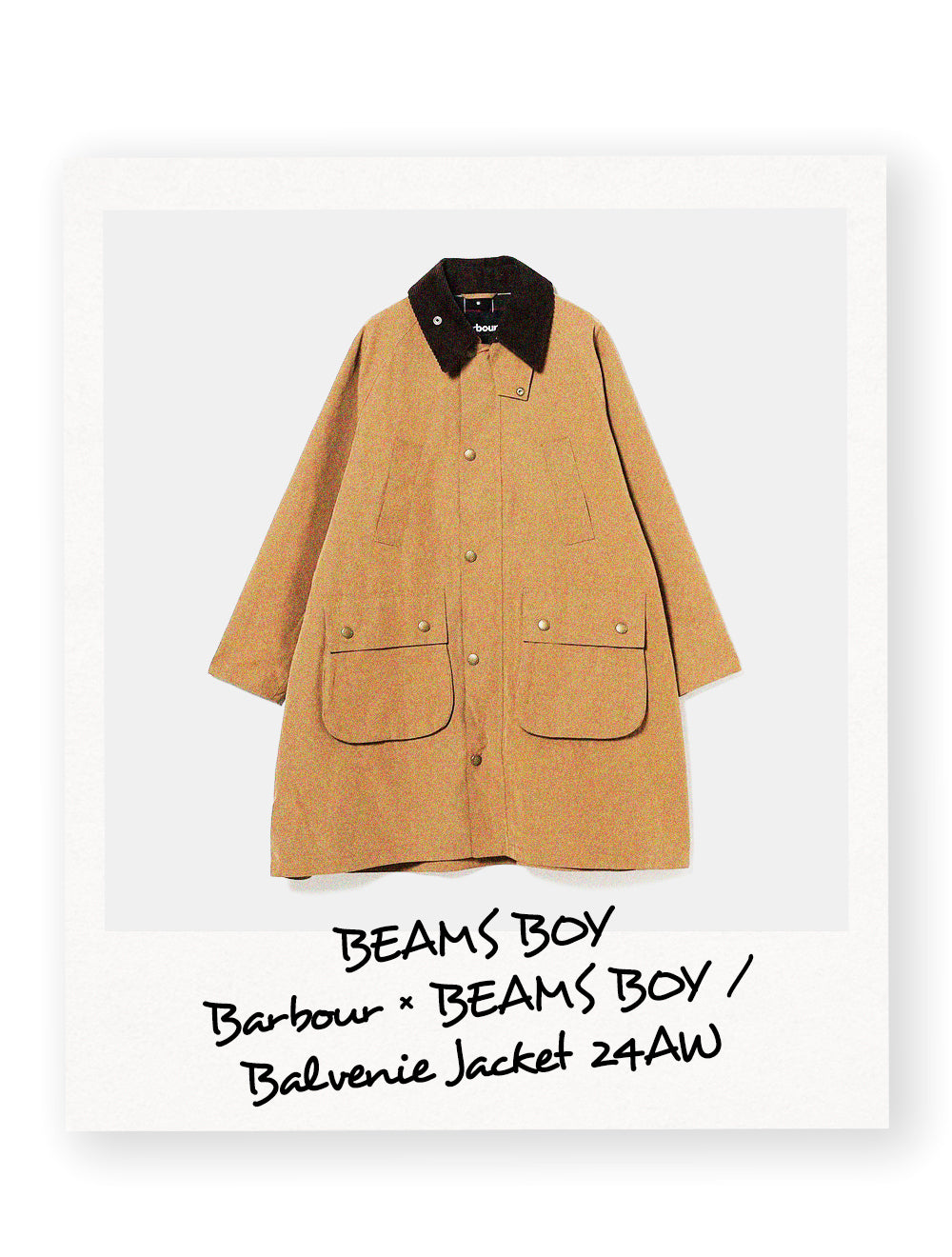 BEAMS BOY<brbarbour beams boy balvenie jacket></brbarbour>