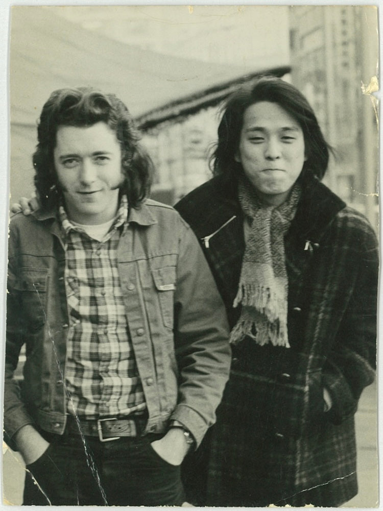 With Rory Gallagher, who came to Japan for a live performance in 1973.