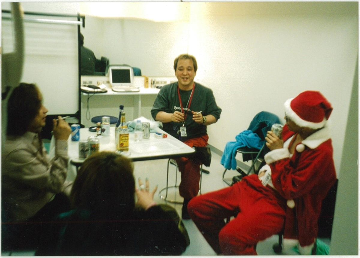 1991年以来、クリスマスシーズンに「CLUB CITTA'」で年に1度開催されていた「LONDON NITE X'mas Special」。写真は初回の1991年の楽屋でのひとコマ。